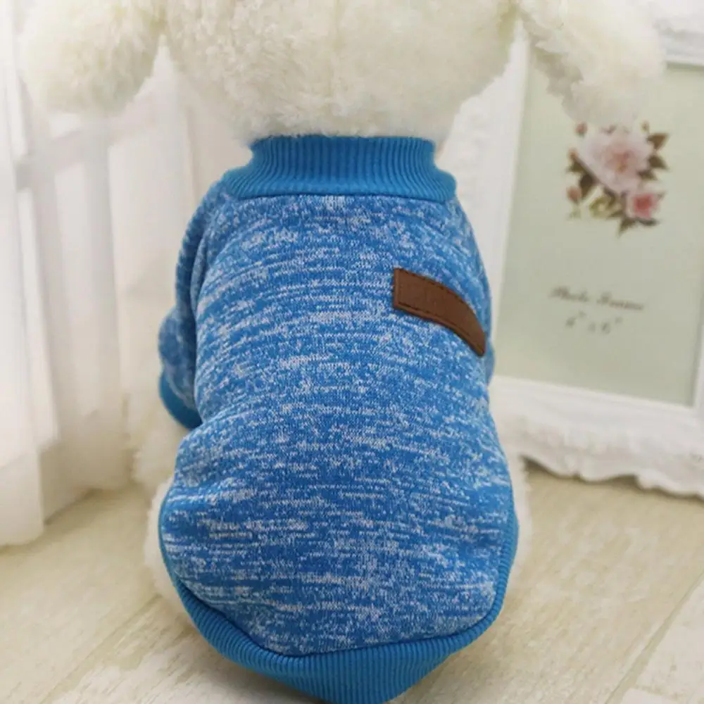 blue HOOPET зимние теплые хлопковые Толстовки для кошек модный дизайн для домашних животных одежда, куртка roupas водонепроницаемый жилет для собаки для маленьких собак XS-XXL 9 Цвета - Цвет: blue