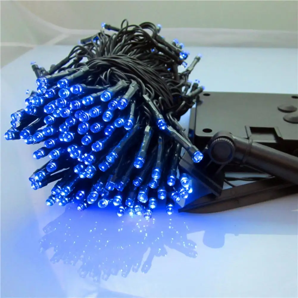 22 м 200LED Солнечная штепсельная гирлянда Рождественские сказочные огни гирлянда наружная для свадьбы вечеринки дня рождения сада занавески украшения - Испускаемый цвет: C
