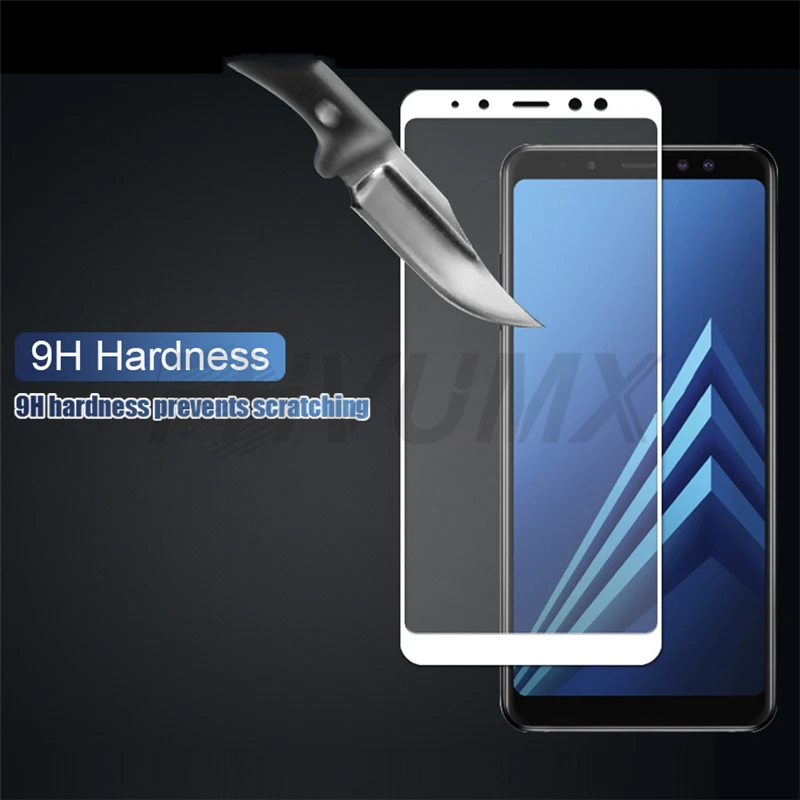Твердость 9H закаленное стекло для samsung Galaxy A6 A8 Plus A9 Защитная пленка для экрана для samsung A3 A5 A7