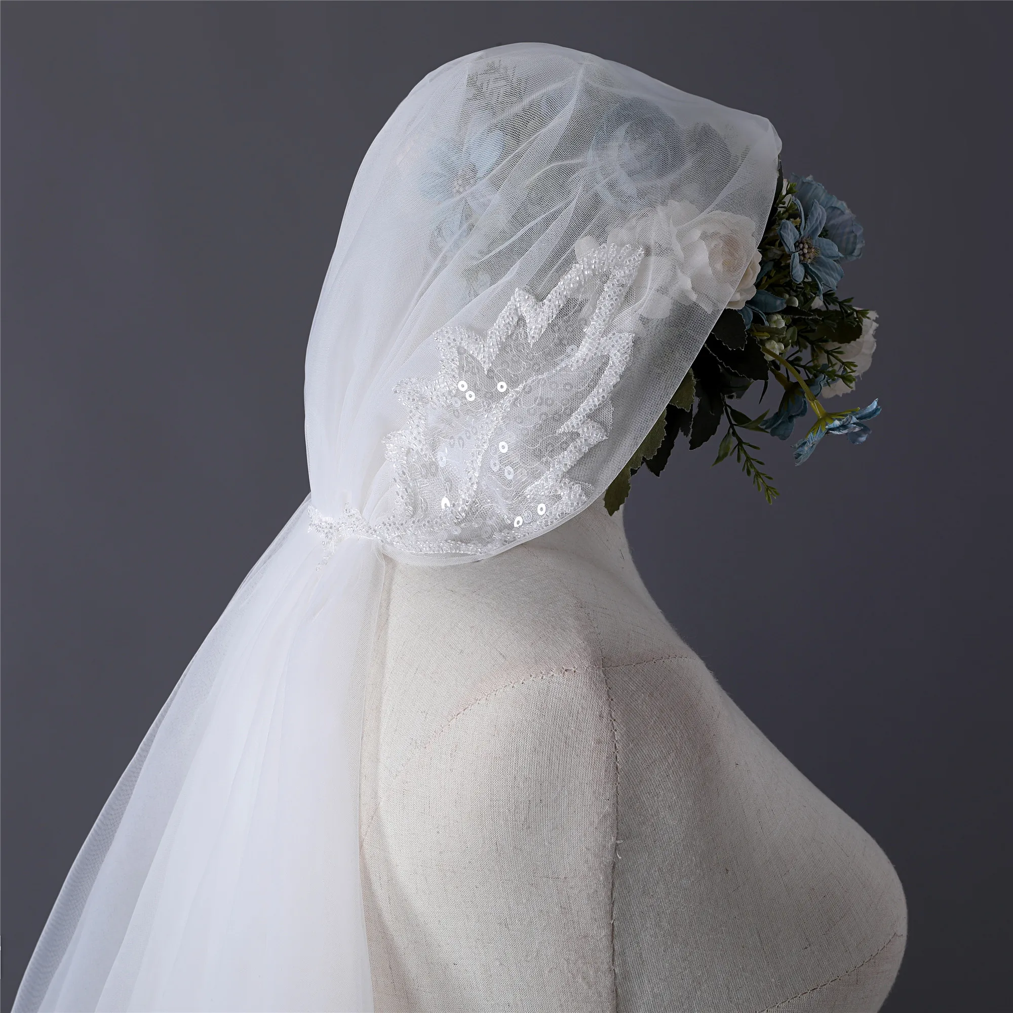 Erosebridal Джульетта Кепка невесты вуаль Локоть Длина свадебная фата цвета слоновой кости короткая вуаль Индивидуальный размер