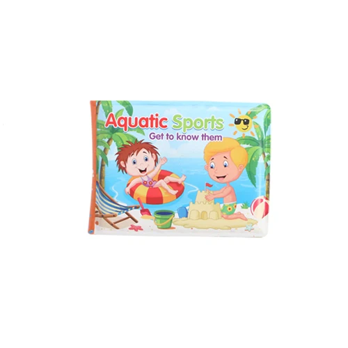 Aqatic sports Детские игрушки книги для ванны с BB свистком Ванная комната Водонепроницаемая игрушка водная Ванна книга для ребенка раннее обучающая игрушка для купания - Цвет: Aqatic sports