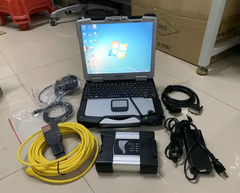 Для bmw icom NEXT A B C диагностический инструмент + ноутбук toughbook cf30 с 500 Гб hdd экспертный