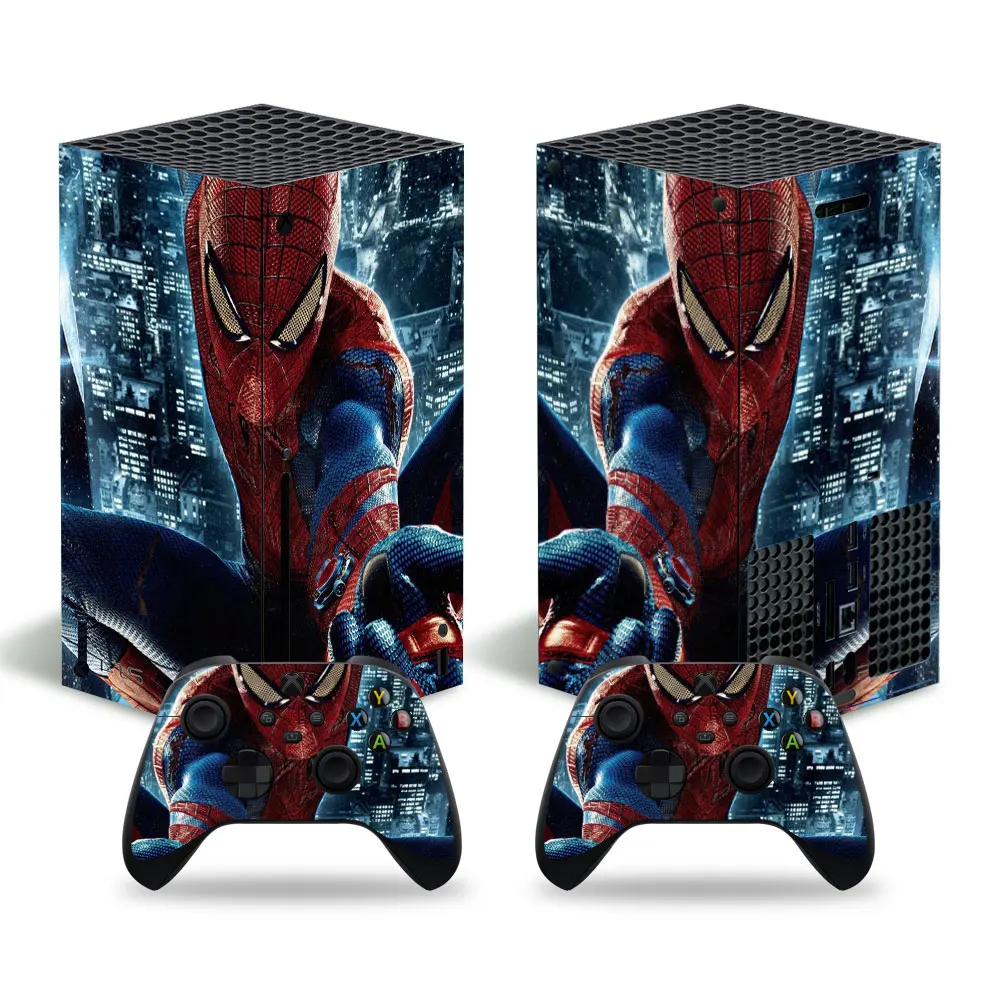 2021 Marvel Iron Man Skin Sticker Decal Cover for Xbox Series X Console and 2 Controllers Xbox Series X Skin Sticker Vinyl 