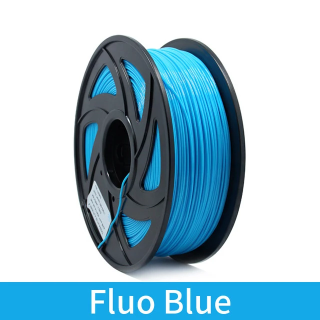 Fluorescent Blue 3d принтер 1 кг 1,75 мм PLA нити печатные материалы красочные для 3d принтер Экструдер ручка Радуга пластиковые аксессуары красный серый - Цвет: Fluorescent Blue