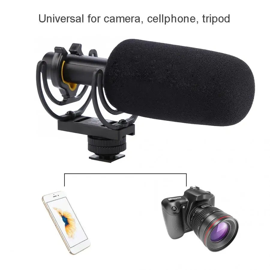 Aputure Deity V-Mic D3 микрофон превосходное Выключение звука низкий уровень шума искажения для DSLR камеры видеокамеры рекордер телефон ноутбук