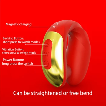 High Quality Flexible Suck Vibrators Sex Toys for Women Clitoris Vagina Anal Masage Female Masturbator Machine Erotic Adult Shop 4