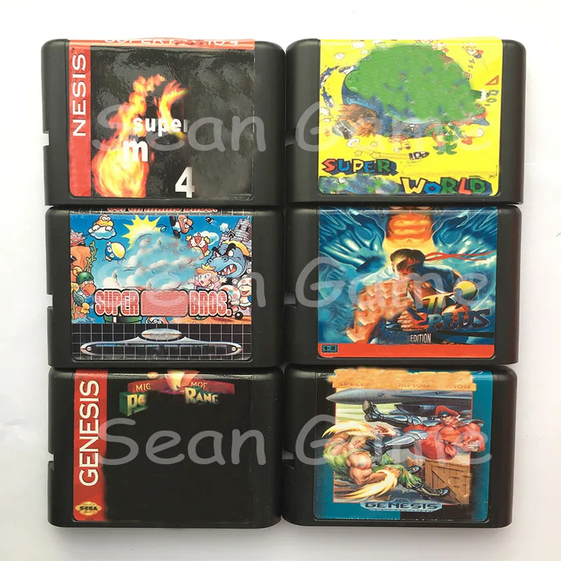 16-битная карта SEGA MD Game Super World/Bros/Plus II/Po Ran для Sega Megadrive Genesis |