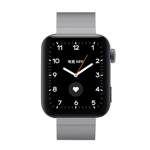 Silver Новые смарт-часы xiaomi, спортивные часы для воспроизведения музыки, смарт-браслет, водонепроницаемый, подходит для мобильного телефона huawei xiaomi Android - Цвет: Silver