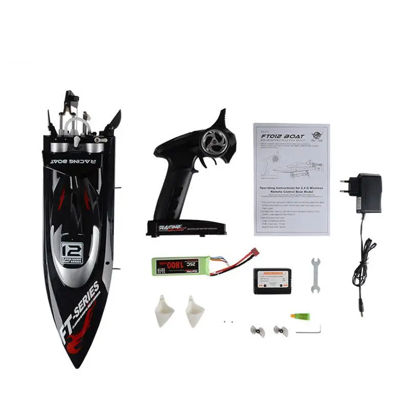 Hobbylane FT012 2.4G Brushless RC Boat Remote Control Boats for Kid Toys