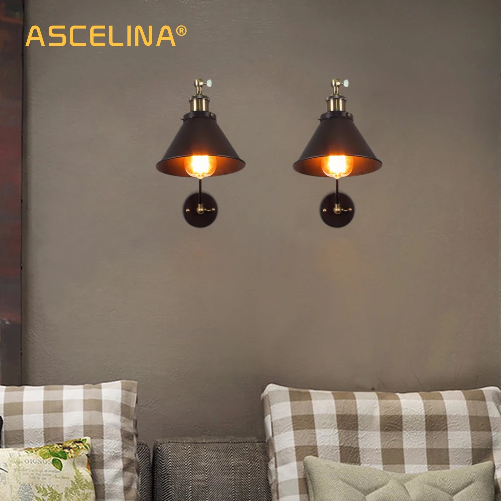 LED Wall Lamp,Wall Sconces Light,Wall Lamp Vintage Wall Lamp Industrial wall lights Adjustable led Wall light sconces wall Bedroom Light American country Retro lighting