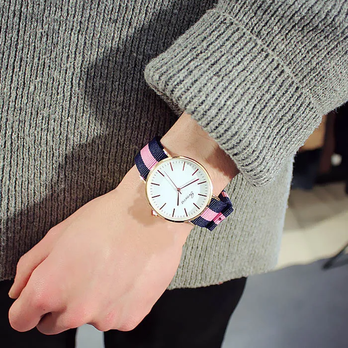big blu pink blu Montre homme, модные мужские часы, большой циферблат, цветной нейлоновый ремешок, кварцевые часы, мужские повседневные часы, мужские, Relogio Masculino# reloj - Цвет: big blu pink blu