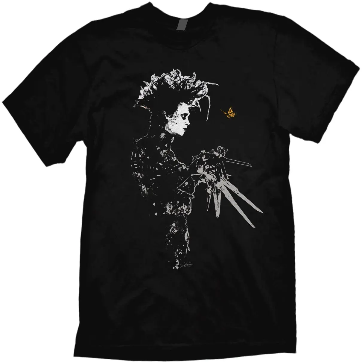 

Edward Scissorhands T-Shirt by Jared Swart Inspired by Tim Burton's Film Classic Sleeve Shirts Fashion top tee