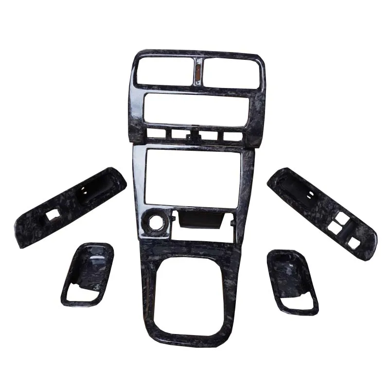 For 1989-1994 Silver 200SX 240SX S14 S14A Silvia Zenki Kouki LHD Interior Replacement Kit 7pcs Forged Carbon Fiber |