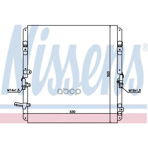Радиатор Кондиционера Toyota: Land Cruiser 100(J10) 4.2 Td(Hdj100) 98- Nissens арт. 94053