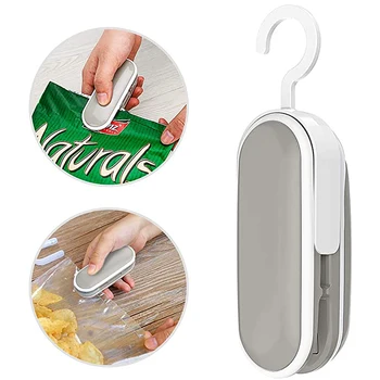

Portable Heat Sealer Plastic Package Storage Bag Mini Sealing Machine Handy Sticker and Seals for Food Snack Kitchen Accessories