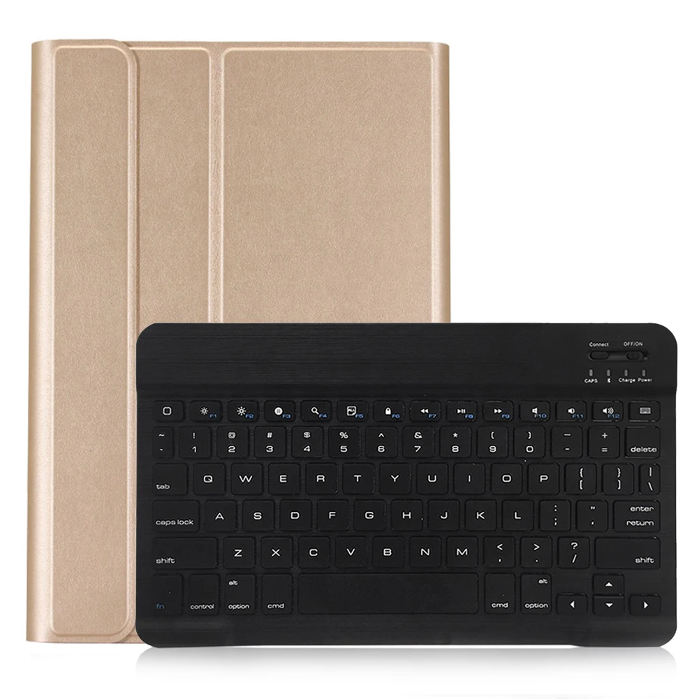 Bluetooth клавиатура Магнитный чехол для iPad 9," чехол 2 в 1 беспроводная клавиатура чехол для iPad Air 1 Air 2 9,7 дюймов Чехол - Цвет: Gold black