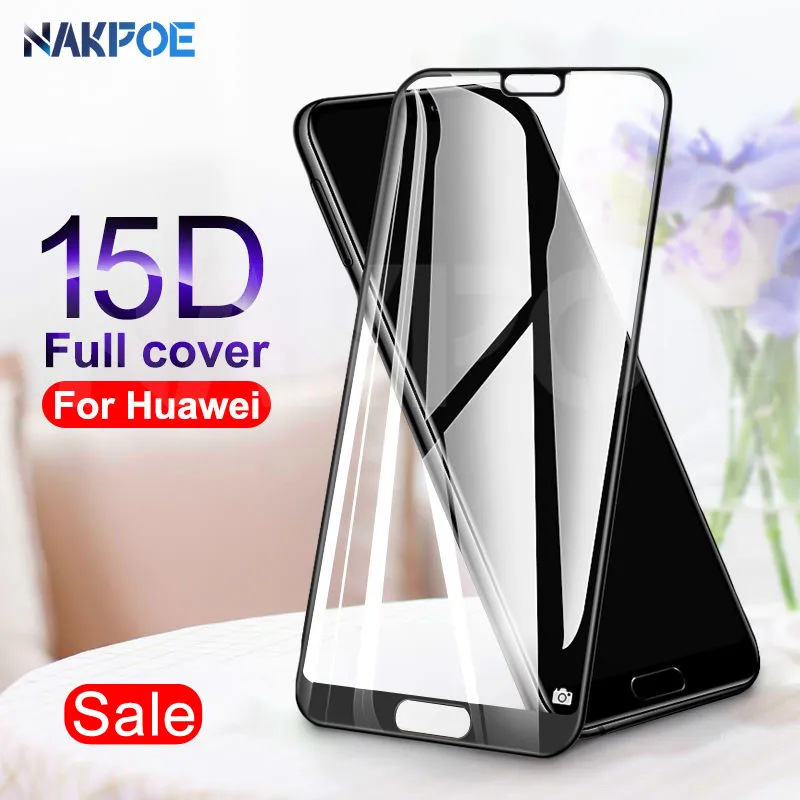 15D закаленное стекло для huawei P20 Lite P20 Pro Nova 3 3i 3E 4 4E 5 5i 5T P Защита экрана смартфона Защитная стеклянная пленка