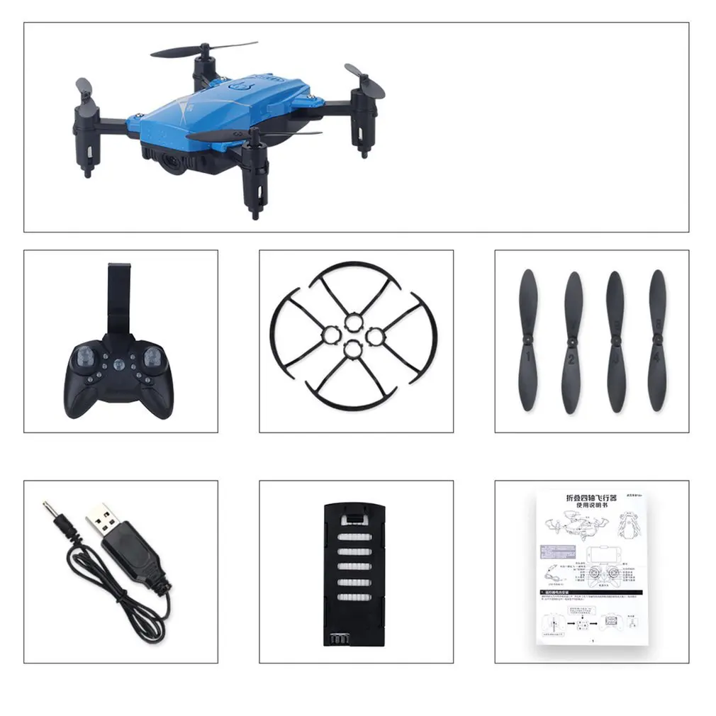 LF602 2.4G Mini FPV Foldable RC Quadcopter Drone Aircraft with 0.3MP Wifi Camera Gesture Selfie Altitude Hold
