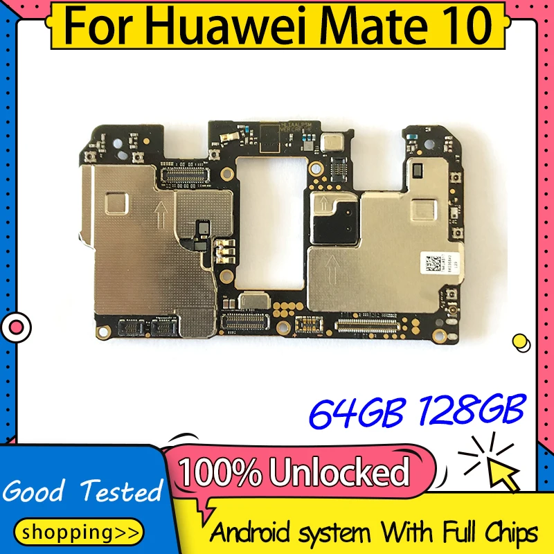 Оригинальная материнская плата 64 Гб 128 ГБ для HUAWEI Mate 10 Замена материнской платы с