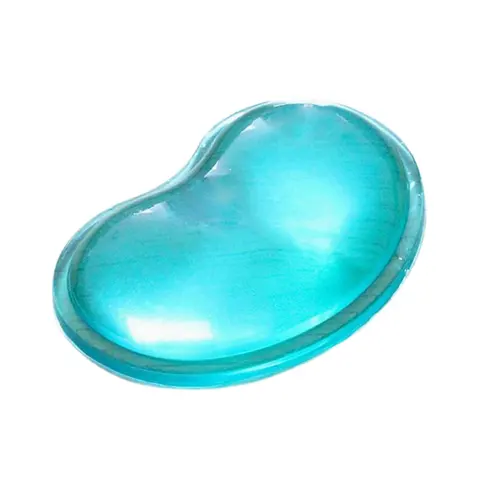 Heart Shaped Mouse Pad Cold Transparent Wrist Rest Support Pads Anti-Fatigue Transparent Gel Soft Silicone Mouse Wrist