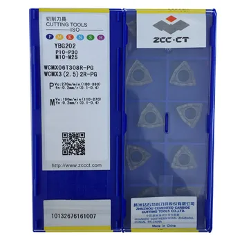 

WCMX06T308R-PG YBG202, 10pcs U drill insert WCMX06t308 fast drilling use for steel and stainless steel