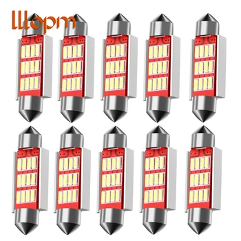 

10 pcs 31mm 36mm 39mm 41mm C5W CANBUS NO Error Light Auto 12 SMD 4014 LED Car Interior Dome Lamp Reading Bulb White DC12V