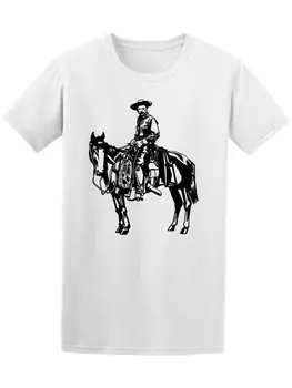 

Sketch Of Cowboy With Horse Men's Tee -Image by The-Shirt