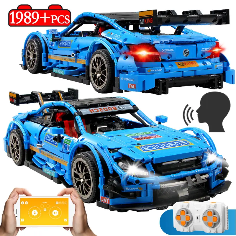 

1989PCS 2.4G Remote Control C63 AMG Benz Super Racing Car Building Blocks Legoing Technic RC Car Vehicle Bricks Toys for Kids