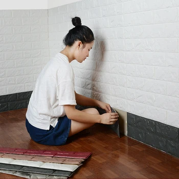 

10pcs 3D Brick PE Foam Wall Stickers Panels Room Decal Stone Decoration Embossed Living Room Kids Safty Bedroom Home Decor