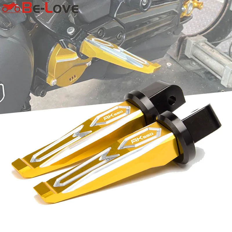 

2021 For KYMCO AK550 AK 550 2017 2018 2019 2020 Motor CNC Aluminum Rear Passenger Footrests Foot Rests Pegs Rear Pedals Peg