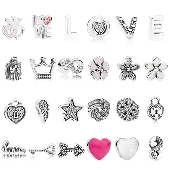 

PDB 02 Small Glamour Flower Tree Double Heart Infinite Series In 925 Sterling Silver Small Package Small Beads Magic Box