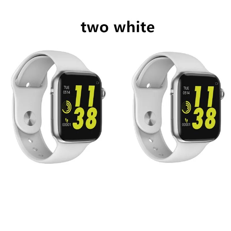 2 white Soulusic Прямая Bluetooth вызова Смарт часы ЭКГ монитор сердечного ритма iwo 8 lite plus Smartwatch для мужчин Android IOS PK IWO 10 12 - Цвет: 2 white