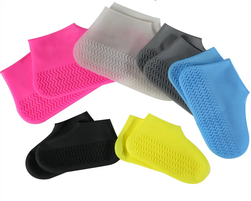 

Tops Newest Reusable Rain Cover Silicone Boot Anti Slip Shoe Covers Waterproof Rain Socks Rubber Shoe Protectors