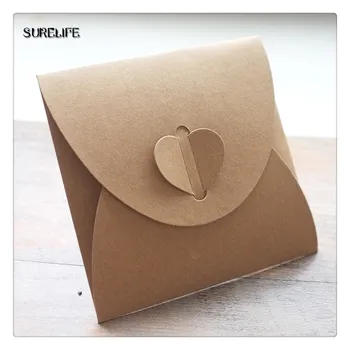 

20 x Kraft Paper CD Sleeves Discs DVD Packaging Bag Box CD Case Cover Envelope For Wedding Event Party