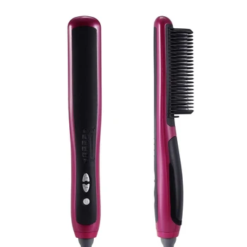 

2020 Electric Styling Brush Hair Straightener Portable Instant Hair Styling Comb Curling and Straightening PTC Hot Heating Brush