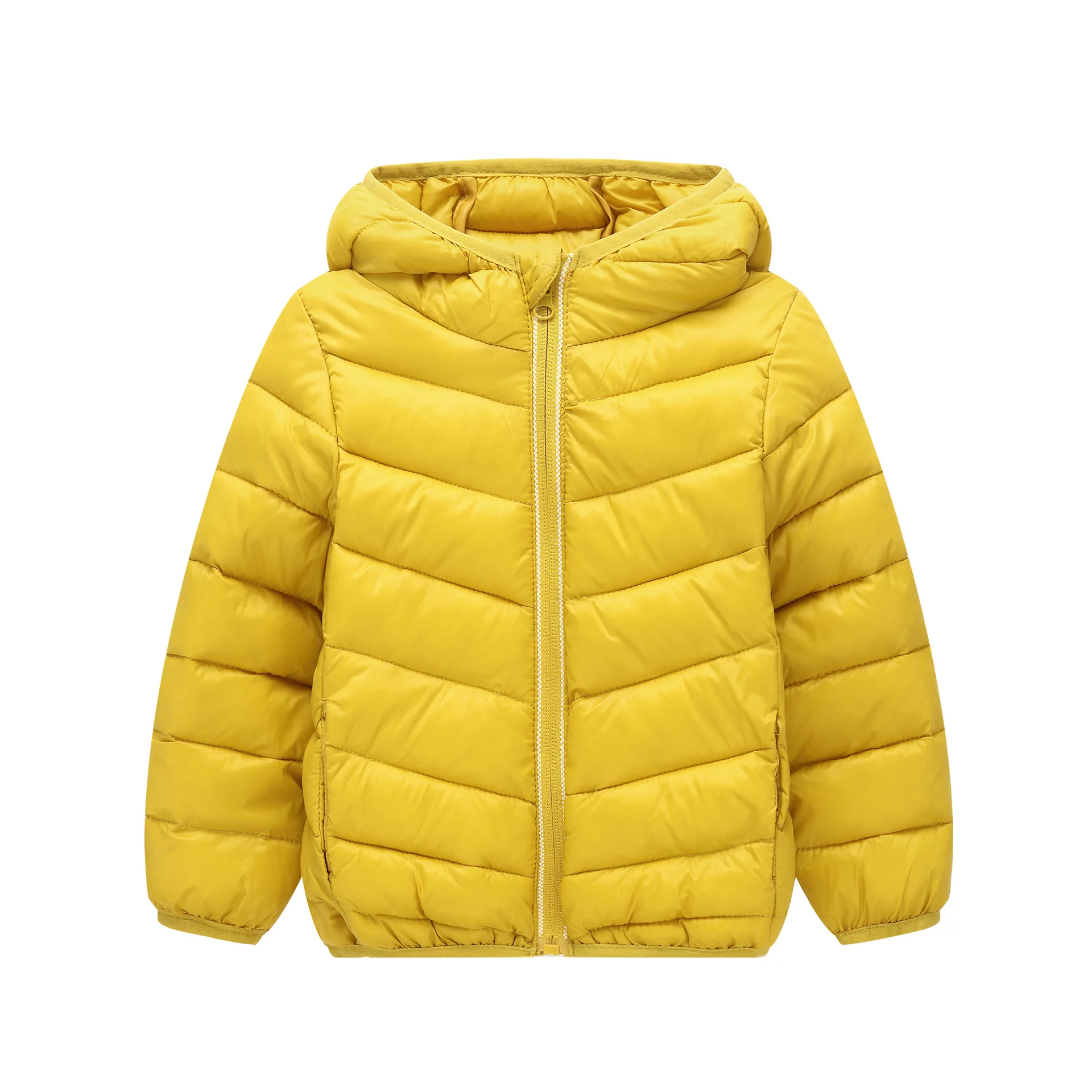 Baby Girls Jacket New Autumn Winter Jacket For Girls Hooded Outerwear Coat For Boys Warm Jacket Children Clothes 8 10 Year - Цвет: Yellow