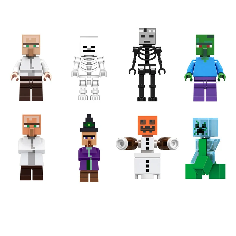 

Hot Minecrafted Game Building Blocks Doll Toys Steve Withering Skull Children's Puzzle Assembling Toys Christmas New Year Gifts