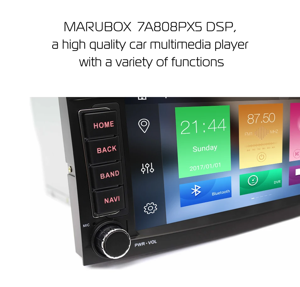 Discount Marubox 7A808PX5 DSP, 4GB 64GB 2 Din Car Multimedia Player for Multivan 2003-2014 DVD Radio, Android 9.0 8