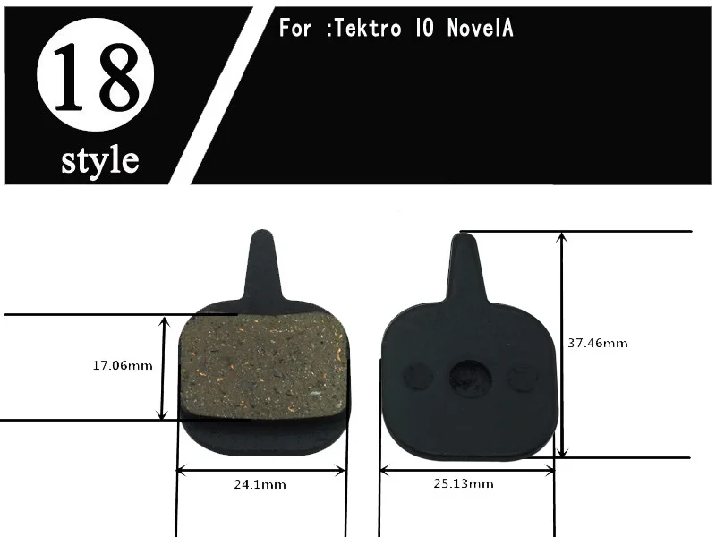 4 пары велосипедных дисковых тормозных колодок для Hayes TEKTRO ZOOM MAGURA FORMULA SHIMANO M355 AVID Zoom Organic MTB горный велосипед - Цвет: Style 18