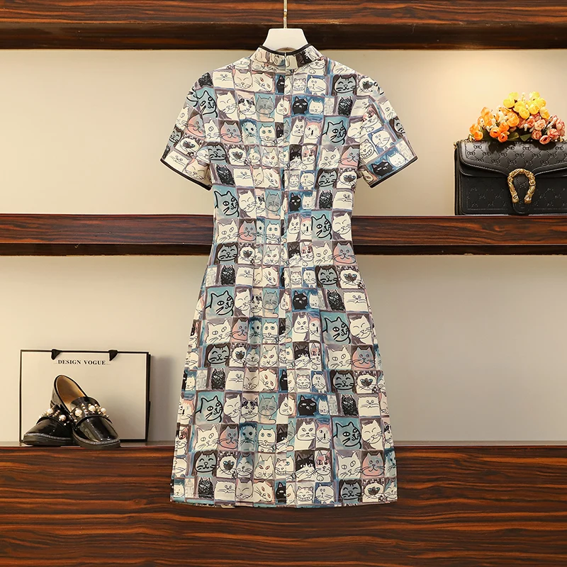 Tanie Chiński Cheongsam w stylu Retro 2022 letnia sukienka dla kobiet sklep