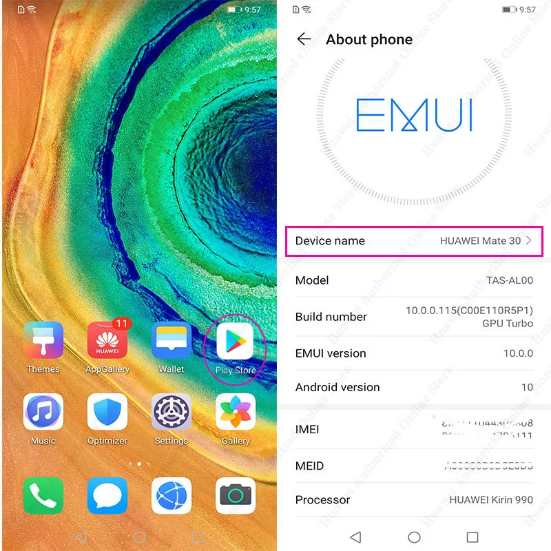 HUAWEI mate 30, мобильный телефон, 6,62 дюймов, Kirin 990, четыре ядра, Android 10, экран, 40 Вт, HUAWEI SuperCharge, Google play
