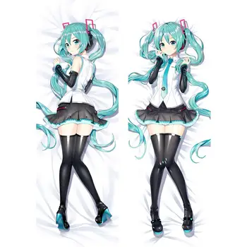 

Hatsune Miku Pillow Case Anime Dakimakura Waifu Hugging Body Decorative 45*45 Sexy Girls Pillow Cover Bedding Customize Cushion