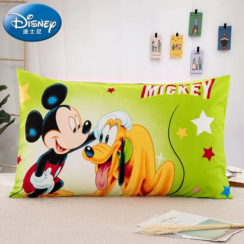 Чехол для подушки disney для девочек, украшение для спальни, хлопковая наволочка с объемным принтом Винни-Пуха, Микки, Минни Маус, принцессы