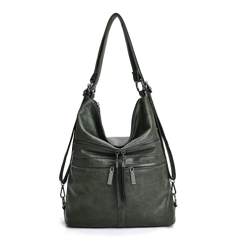 Beste Vfemage Multifunctionele Handtassen Vrouwen Schoudertassen Designer Vrouwelijke Messenger Bag Grote Capaciteit Lederen Top handvat Tas Sac Femme