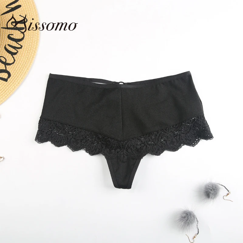 

Missomo 2019 New Fashion Women Sexy Fun Temptation Ultra-thin No Rim Perspective Openwork Lace Panties