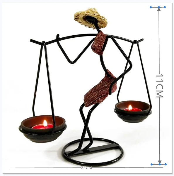 牧歌的なキャラクターキャンドルホルダーdai運ぶ女子テーブル装飾アイアン燭台ホームキャンドルラック Candle Holders Aliexpress