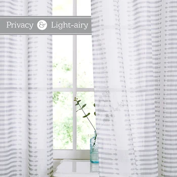 

NICETOWN 1pc Sheer Curtains for Living Room Bedroom Window Office Decoration Modern Customize Cortina fashion voile