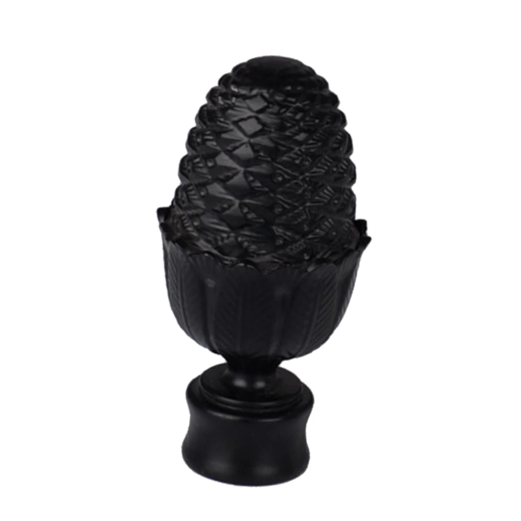 Various Curtain Pole Finials Window Panel Rod Decorative Ends Head - 1 Pcs PICK