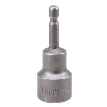 

14 Pcs Adaptor Socket Driver Set Bits For Impact Drills 1/4 9-16 Mm New