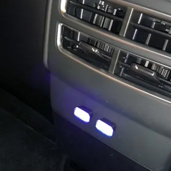 

2pcs Car USB Small Light LED Atmosphere Lamp Modified Lighting Interior Decoration For Tesla Model 3 X S Car Accessories